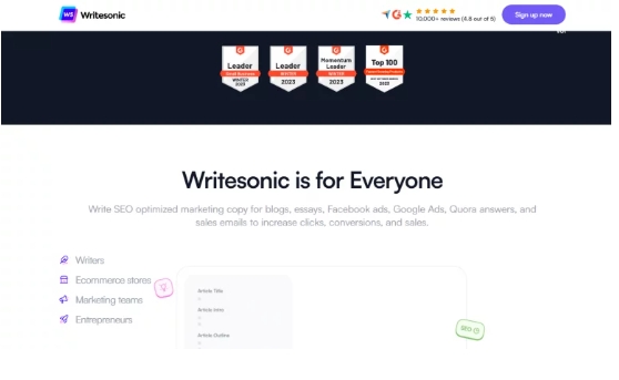 Writesonic AI