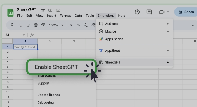 GPT for Sheets